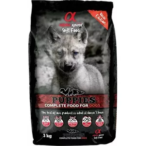 Dry Puppy Food alpha spirit — Puppies formula, soft kibble, 3 kg
