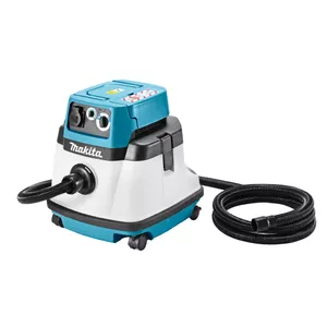 Пылесос для сухой и влажной уборки Makita VC2510LX1 — расход воздуха 58.3 л/с, вакуум 22 кПа, 230 В, кабель 5 м, 416×432×451 мм