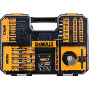 Drill bit set DeWalt DT71583 — 102 pieces, assorted sizes for metal, wood, masonry
