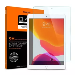 Прозрачная защитная плёнка Spigen GLAS.tR Slim для Apple 10,2" (2019) — PET, твёрдость 9H, 1 шт.