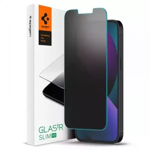 Защитный фильтр приватности Spigen AGL03384 безрамочный для смартфонов 17 см (6,7"), твердость 9H, прозрачный