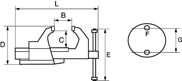 Darba vice Bahco 834V-6 Photo 5