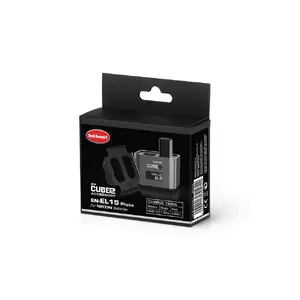 Hahnel pamatne PROCUBE2 saderīga ar Nikon EN-EL15 akumulatoriem, melna