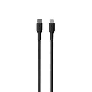 Lightning Cable PURO PUCAPLTUSBCICONBLK 1.5m USB C to Lightning Black