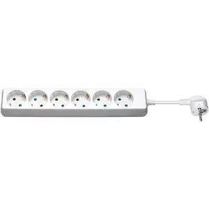 Удлинитель Microconnect GRU0065WA 5 м 6 розеток белый