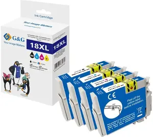 Tintes kārtridžu komplekts 4 gab. priekš Epson 18XL T1816 — g g — Melns, Ciāns, Magenta, Dzeltens