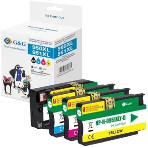 Ink Cartridges g g HP950XL/951XL Black/Cyan/Magenta/Yellow High Quality 4-Pack