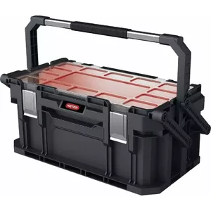 Outdoor furniture set Keter 238275 — modular black storage box 26 L, 317×565×251 mm, 3.6 kg, locking with handrails
