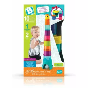 Daudzfunkcionāla žirafes torņa Giraffe Tower XL no B-kids, modelis 1164702NN, augstums 120 cm, rotaļu un aktivitāšu tornis