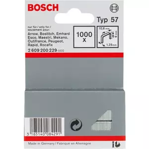 Степлерные скобы Bosch 2 609 200 229 1000 скоб 6 мм