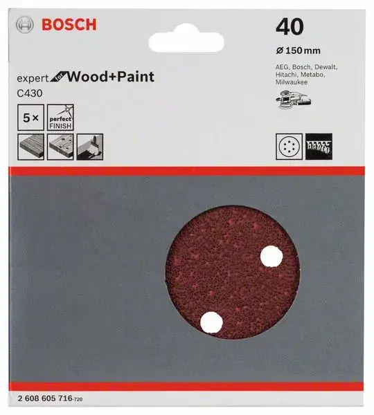 Sanding sheet Bosch 2 608 605 716 Photo 2