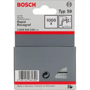 Степлерные скобы Bosch 2 609 200 239 1000 скоб 6 мм