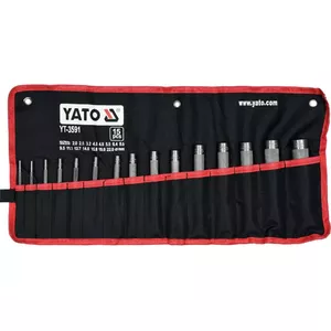 Hole punch set Yato YT-3591 Carbon steel 15 pcs