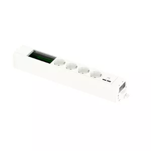 Schneider Electric Unica System+ Modular Unit with 4 Schuko Sockets, USB-A/C Charger and Data Port, White