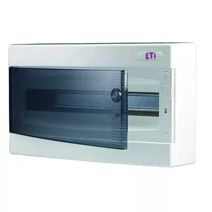 Surface-mounted distribution box Eti-Polam ECT18PT-s 18M IP40 with transparent door