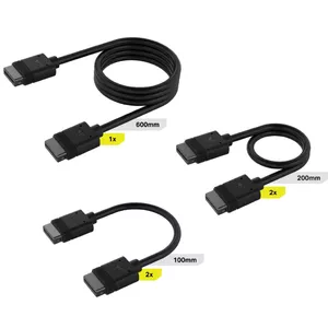 Cooling System Corsair CL-9011118-WW Black 3 pcs Male Connectors