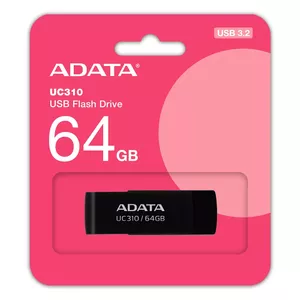 ADATA UC310 USB zibatmiņa 64 GB USB Type-A 3.2 Gen 1 (3.1 Gen 1) Melns