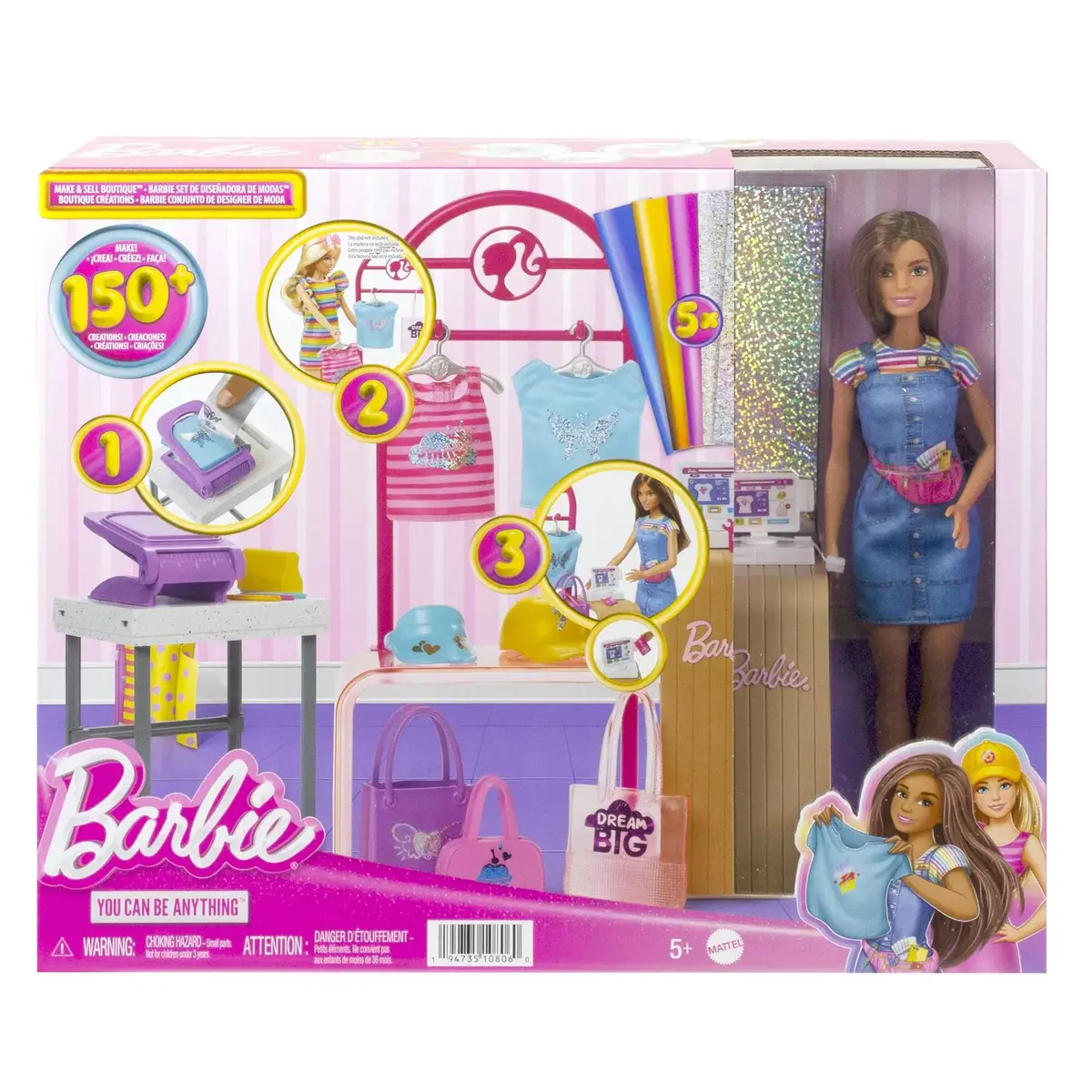 Leļļu veikala komplekts MATTEL Barbie MAKE & SELL BOUTIQUE Photo 10