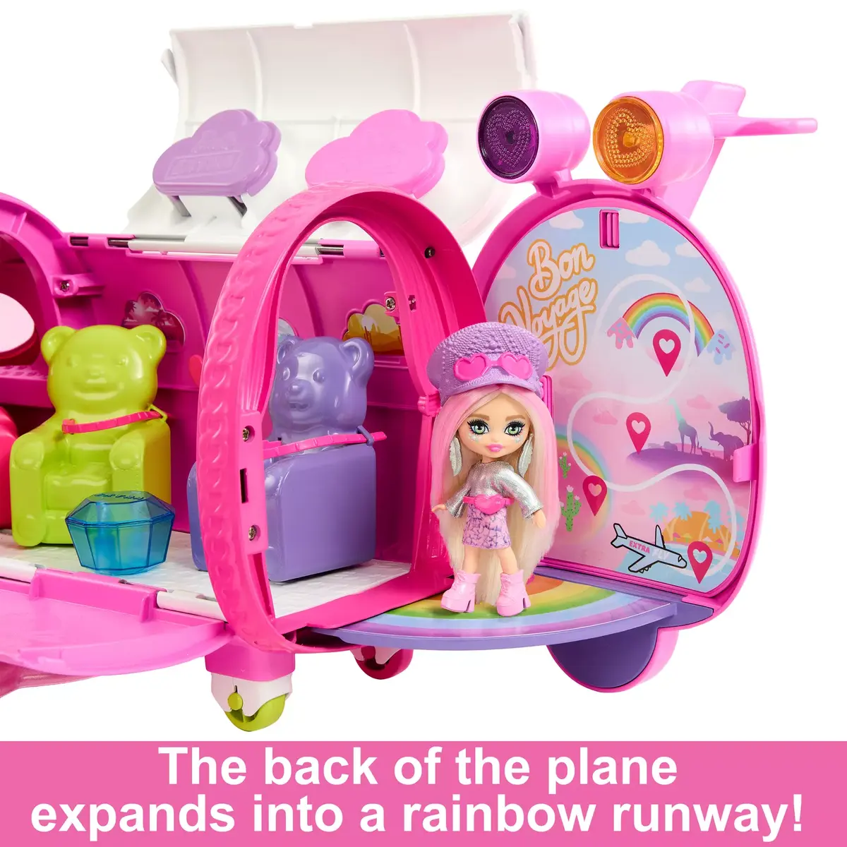 MATTEL Barbie Extra Fly Doll and Playset Photo 4
