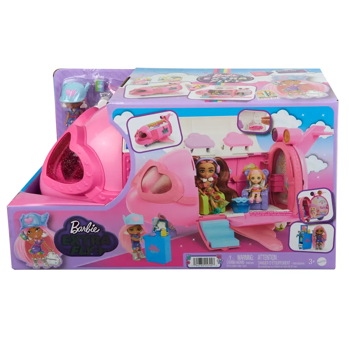 MATTEL Barbie Extra Fly Doll and Playset Photo 9