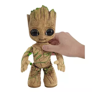 Plush Toy MATTEL Marvel I Am Groot Groovin' Groot — interactive sounding character, recommended age 3+ (AAA battery)