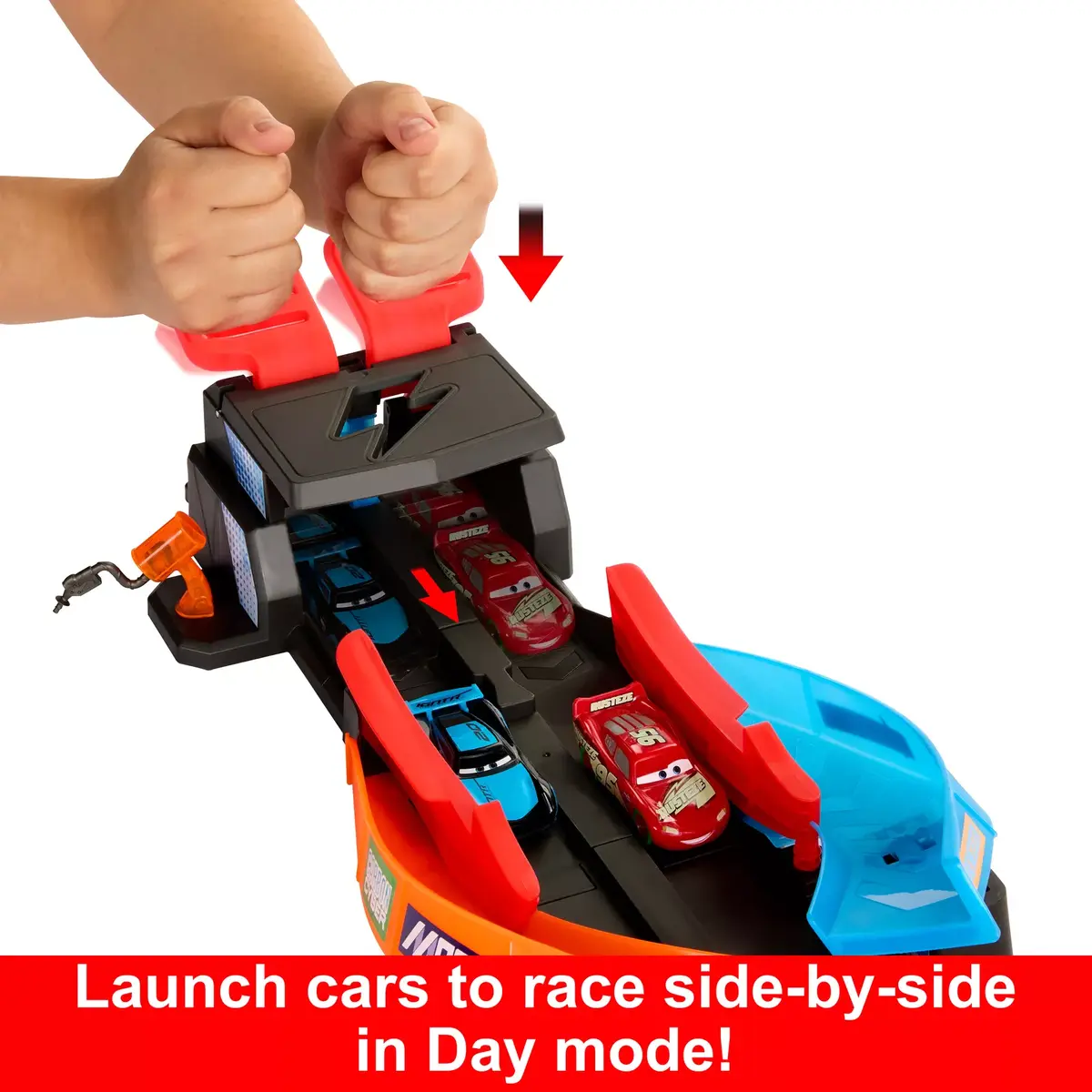 Игровой набор Mattel Disney Pixar Cars Glow Racers Launch & Criss-Cross Photo 4