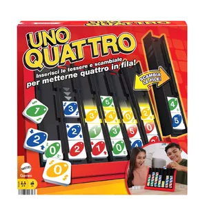 Карточная игра MATTEL UNO Quatro Семейная игра Сброс от 7 лет