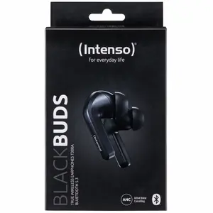 Intenso Black Buds T300A Bezvadu austiņas True Wireless Stereo in-ear Bluetooth USB Type-C zvaniem mūzikai un sportam