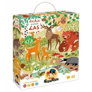 Laukuma puzle CzuCzu Wild puzzle — Mežs, 40 detaļas, zīmols CzuCzu