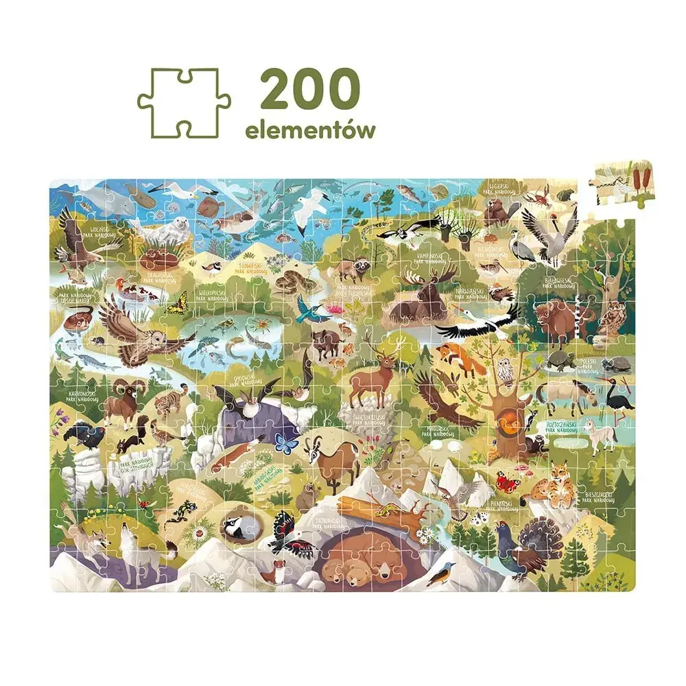 CzuCzu Wild puzzles National Parks — 200 detaļas Photo 2