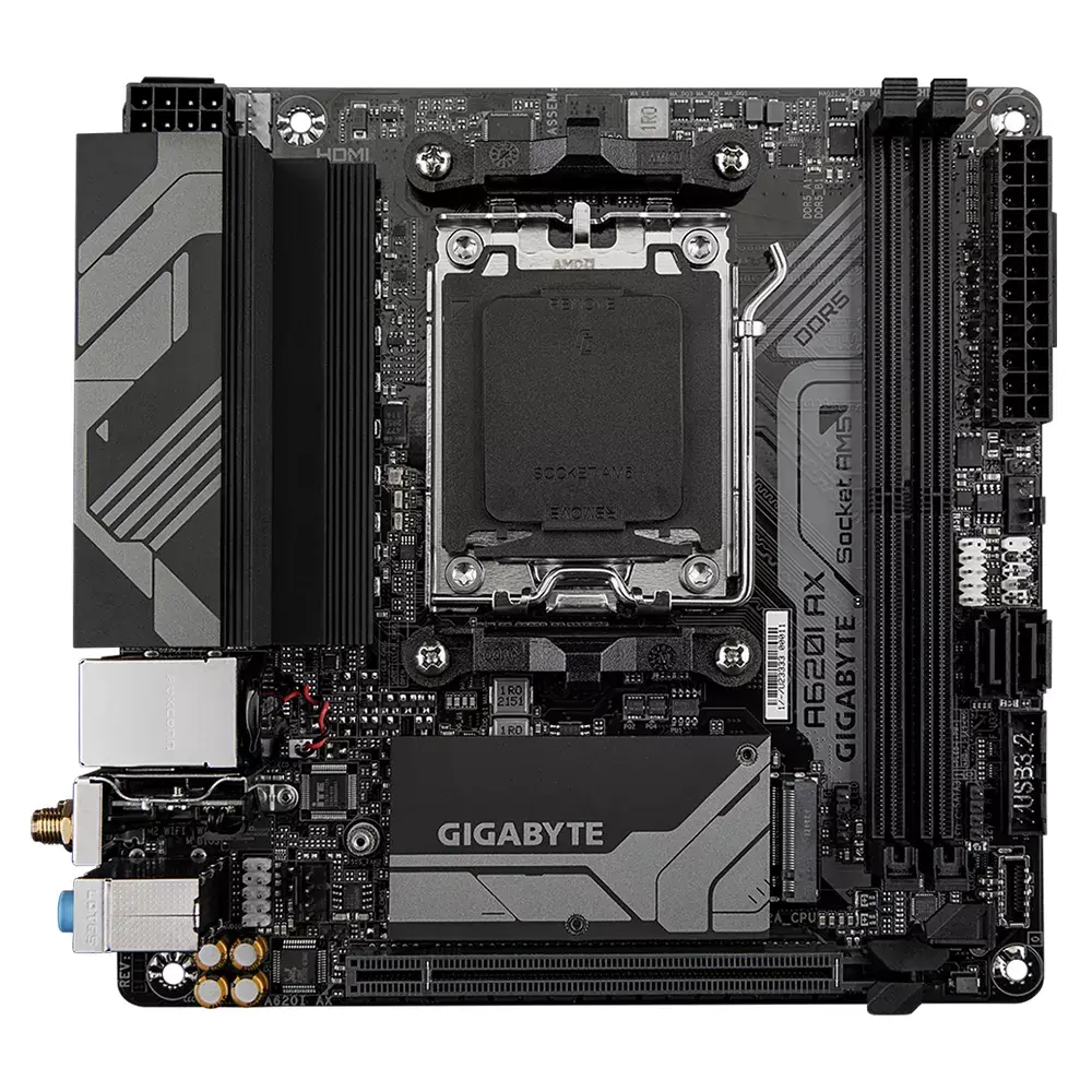 Motherboard GIGABYTE A620I AX, A620 Photo 2