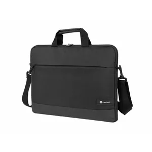 Briefcase NATEC Goa for 39.6 cm (15.6") laptops, polyester, 1 chamber, shoulder strap, black