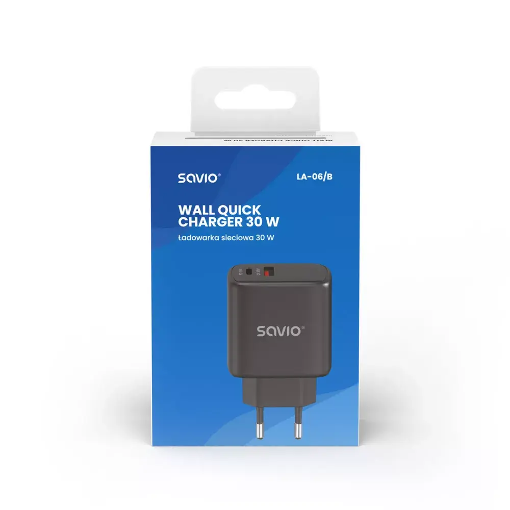 Āra lādētājs SAVIO LA-06/B 30W USB-C Photo 6