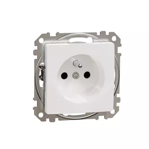 Розетка Schneider Electric Sedna Design однократная с защитными шторками SDD111012