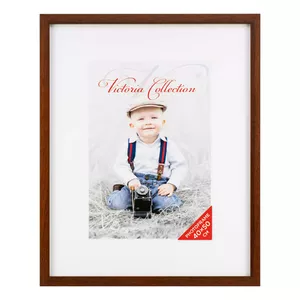 Photo frame Victoria Collection Victoria Cubo 40x50 brown — wooden wall and tabletop frame, fits 40×50 cm photos