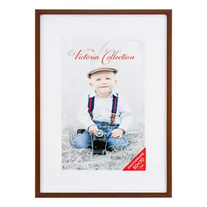 Photo frame Victoria Collection Cubo 50x70 brown – wooden frame for 50×70 cm prints