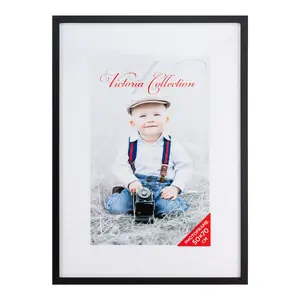 Photo frame Victoria Collection Victoria Cubo 50x70 black — wall or tabletop display, fits 50×70 cm photos