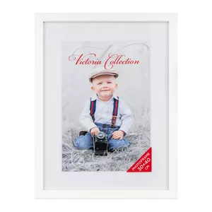 Picture frame Victoria Collection Natura 30x40 cm white — wall or tabletop photo frame