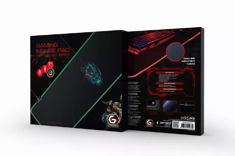 Mouse pad Gembird MP-GAMELED-L Photo 2