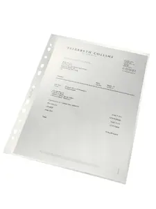 Leitz Recycle A4 Document Pocket Transparent Polypropylene