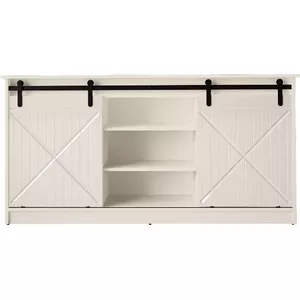 Комод Cama Meble GRANERO 160x80x35 см, белый каркас, глянцевая белая поверхность, ДСП