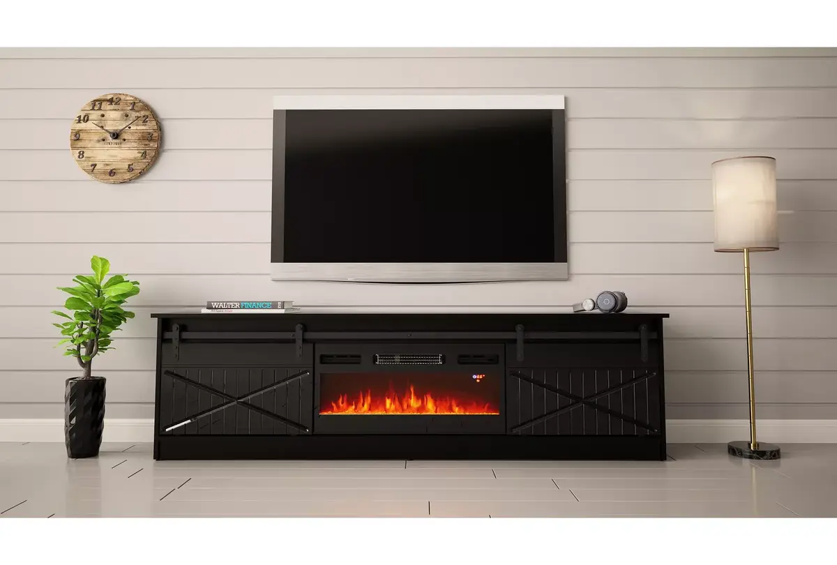 Тумба под TV с камином Cama Meble GRANERO 200 см Photo 3