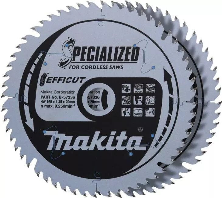 Apaļā zāģa disks Makita B-57336-2 165