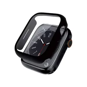 Чехол для смарт‑часов Crong CRG-41HS-BLK — чёрный поликарбонат с закалённым стеклом