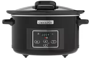 Slow Cooker Crock-Pot CSC052X 4.7 L with Digital Timer, Removable Bowl, Glass Hinged Lid