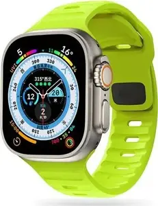 Ремешок Tech-Protect ICONBAND LINE для Apple Watch 42/44/45/49 мм (Series 4/5/6/7/8/SE/Ultra) — лаймовый