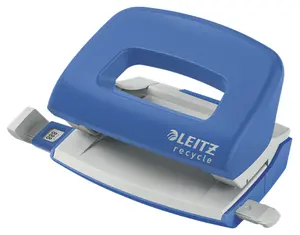 Leitz NeXXt Recycle Mini Hole Punch 10 sheets capacity Blue Plastic GS mark
