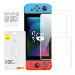 Rūdīta stikla aizsargstikls Baseus Screen Protector priekš Nintendo Switch 2019