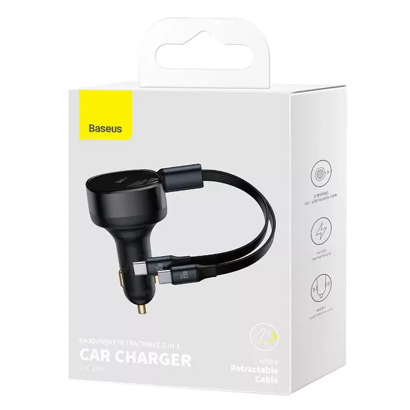 Baseus Enjoyment 33W USB‑C auto lādētājs Photo 8