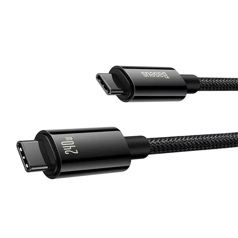 USB-C uz USB-C kabelis Baseus Tungsten Gold 240W 3m Photo 7